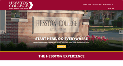 Desktop Screenshot of hesston.edu