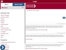 Tablet Screenshot of my.hesston.edu