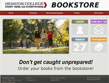 Tablet Screenshot of books.hesston.edu